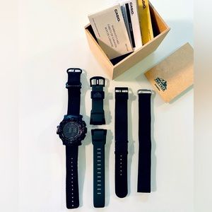 CASIO PRO TREK Tough Solar, 3 Sensor Solar Powered Wrist Watch Men PRW-3510Y-8CR